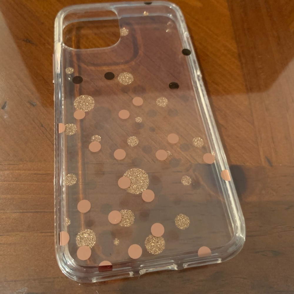 iPhone 11 Pro Case: Gold Glitter